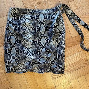 Nastygal Snake Wrap Skirt